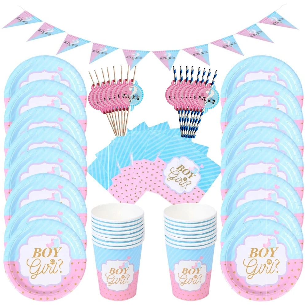 Boy or Girl Gender Reveal Party Set