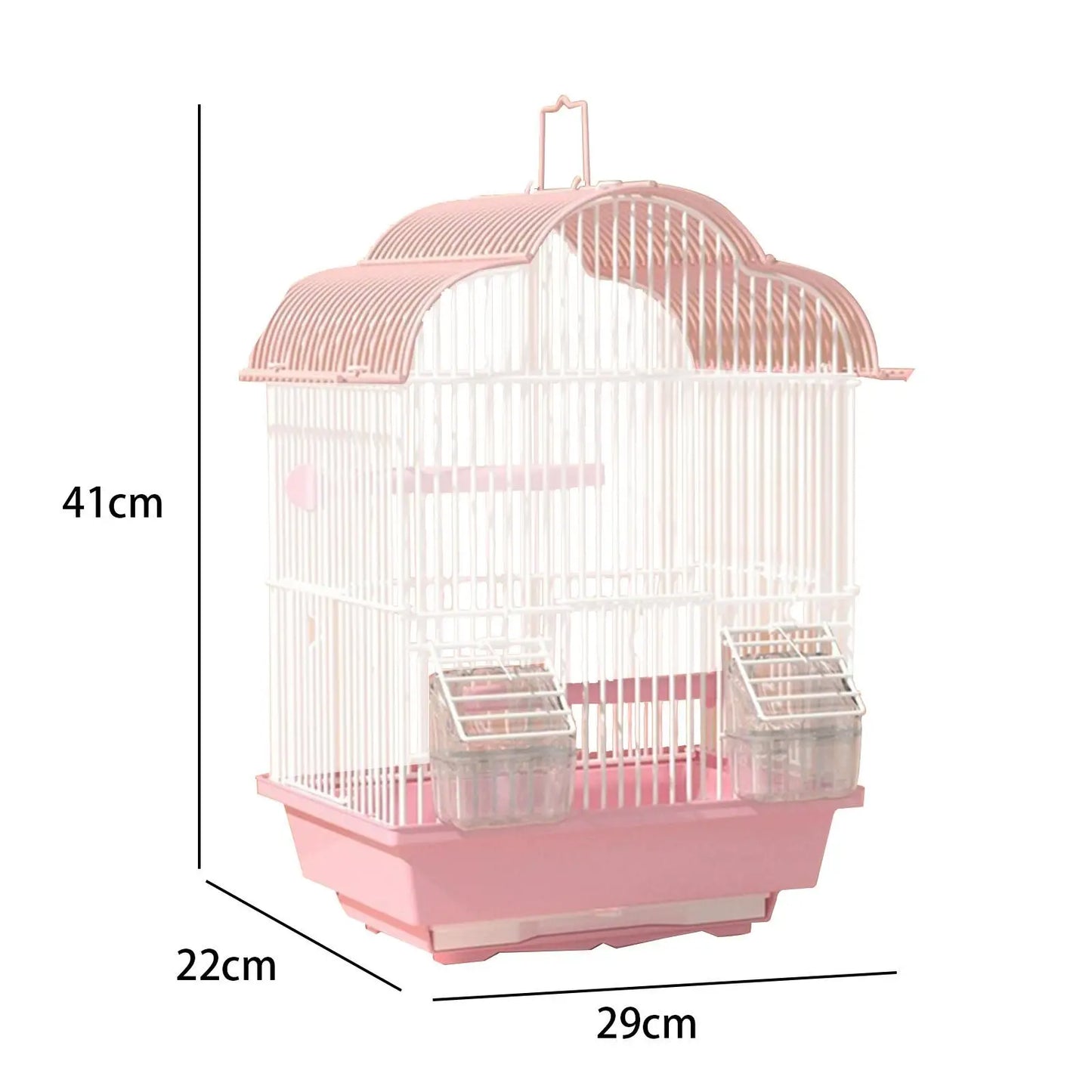 Large Metal Bird Cage for Parakeets & Small Birds