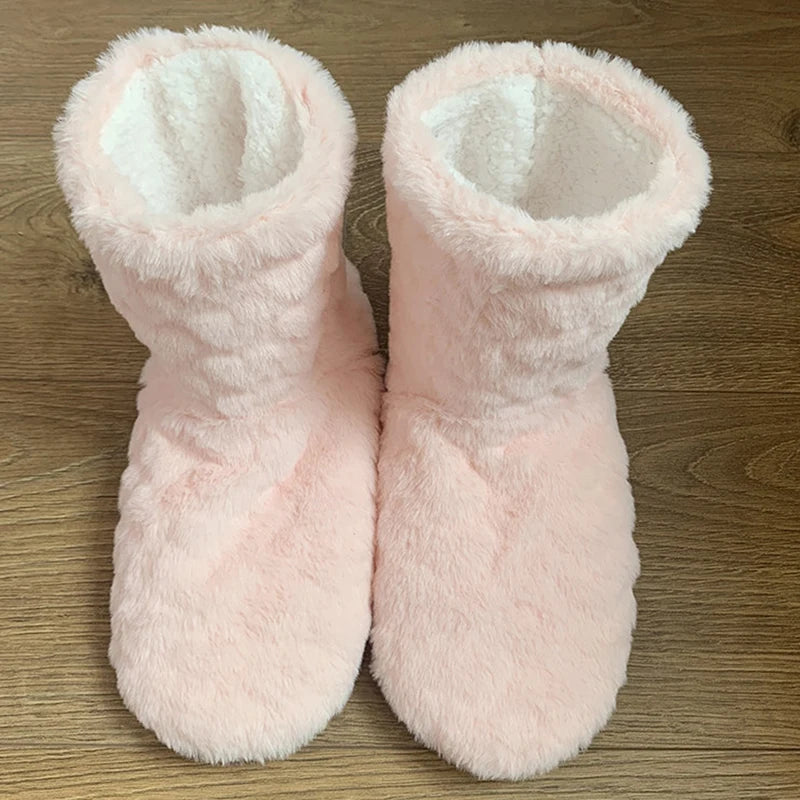 Winter Couple Slippers Non-Slip Velvet Socks