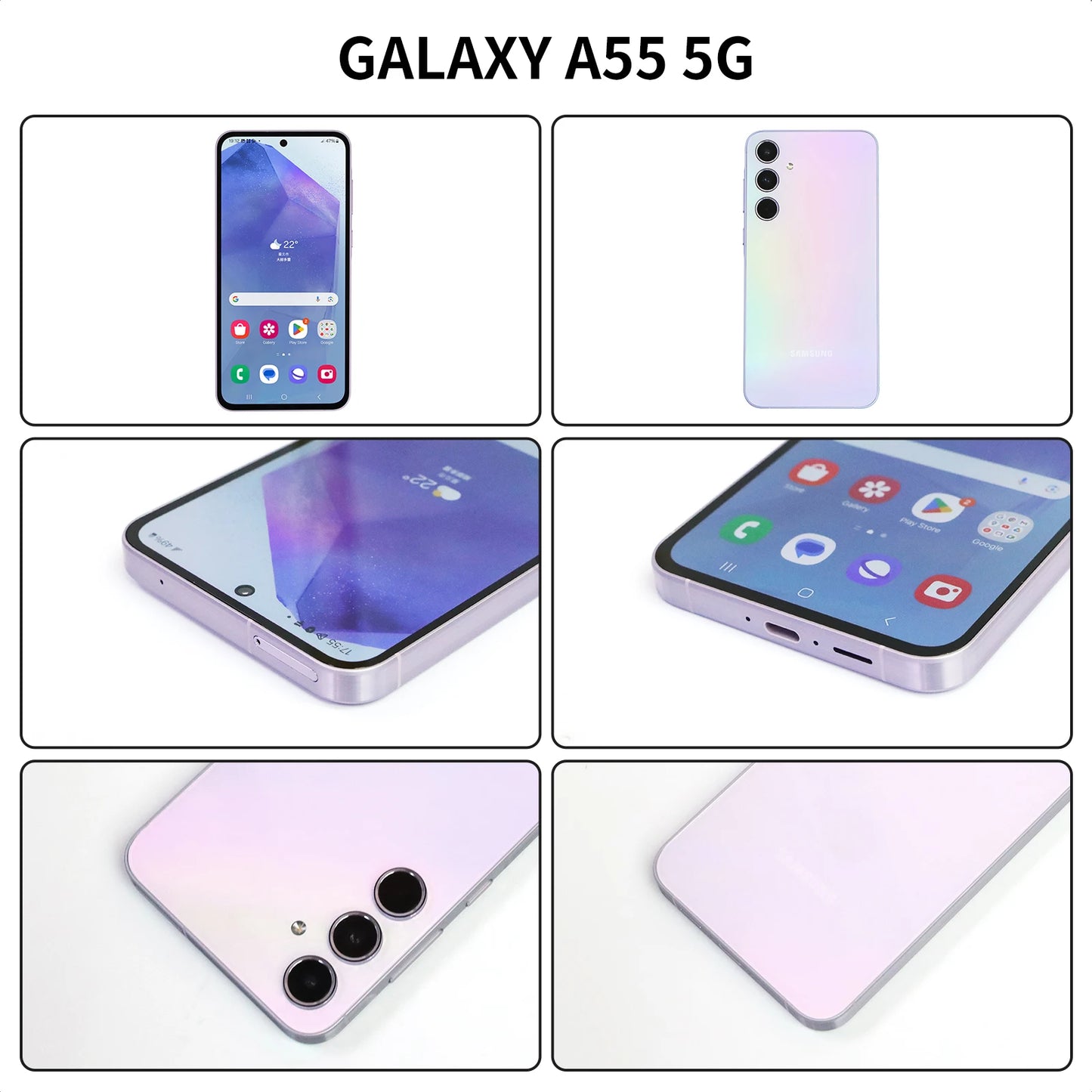 New Samsung Galaxy A55 5G 6.6\" FHD+ Super AMOLED 120Hz