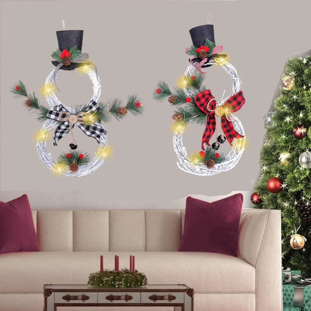 Christmas Snowman LED Garland