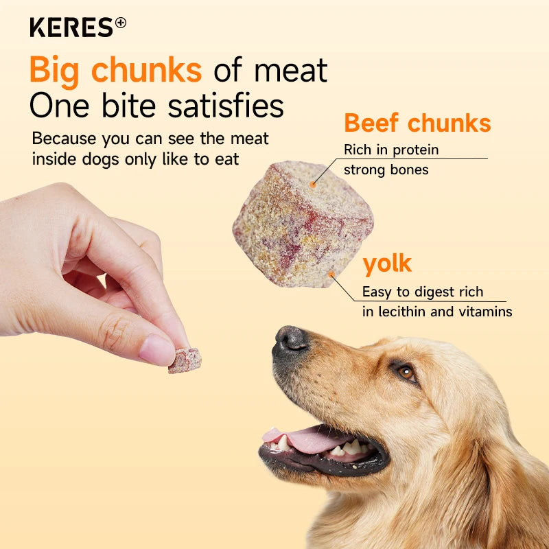 High Protein Beef Egg Yolk Dog Treats