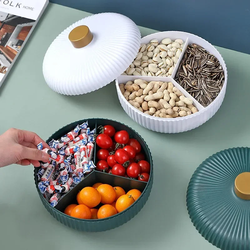 4-Compartment Food Platter with Lid