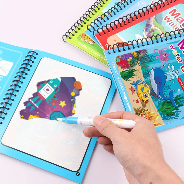 Magic Water Drawing Book for Kids