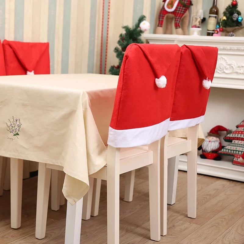 Christmas Chair Cover Decoration - Xmas Navidad 2023