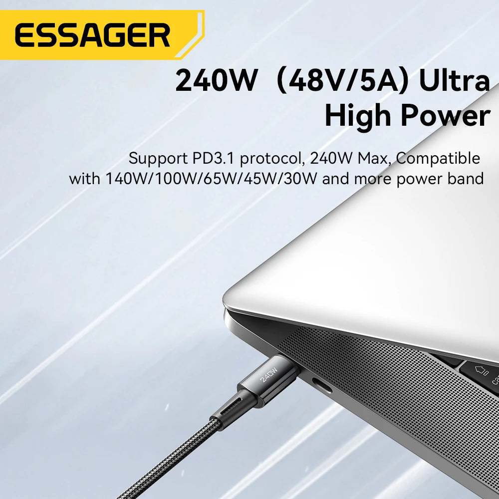 Essager 240W Super Fast Charge Type-C Cable