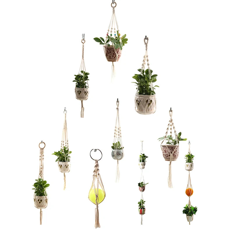 9 Styles Macrame Plant Hanger