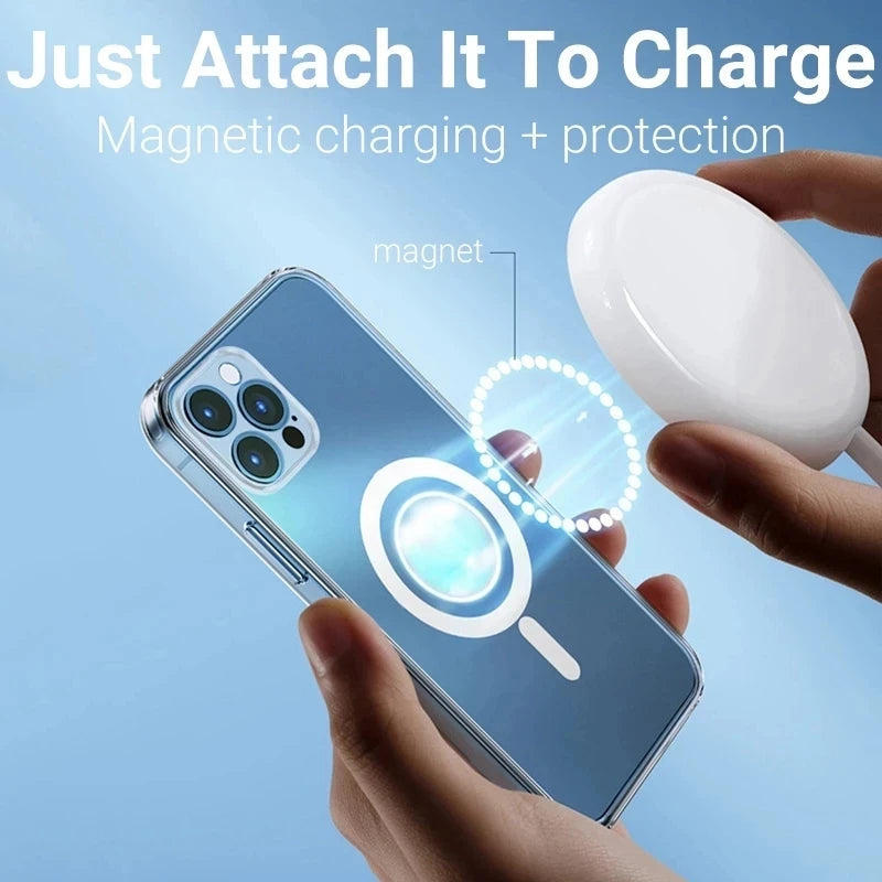 Transparent Magsafe Magnetic iPhone Case