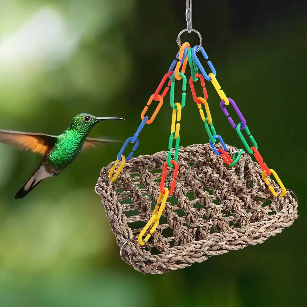 Premium Parrot Swing Toys - Bird Cage Accessories