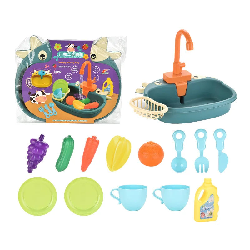 Kids Kitchen Sink Play Set