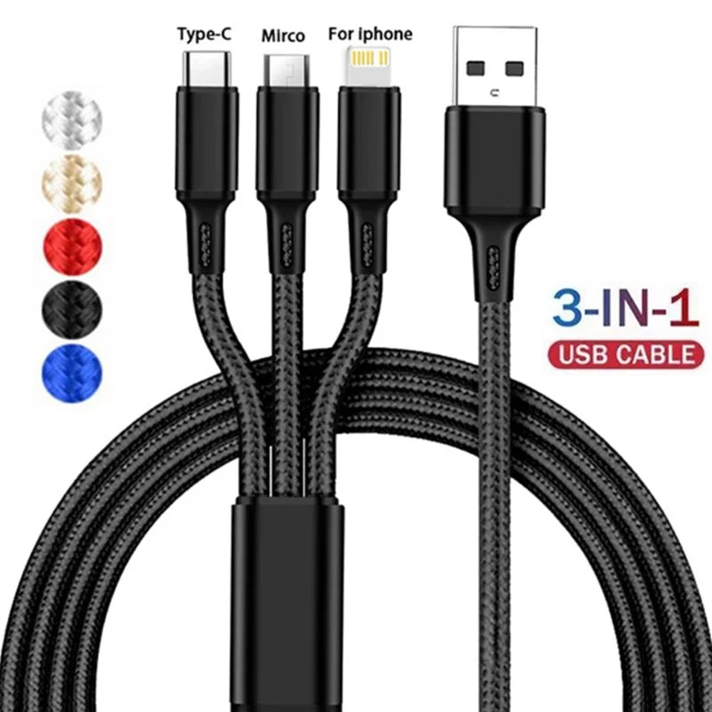 3-in-1 Fast Charging USB Cable