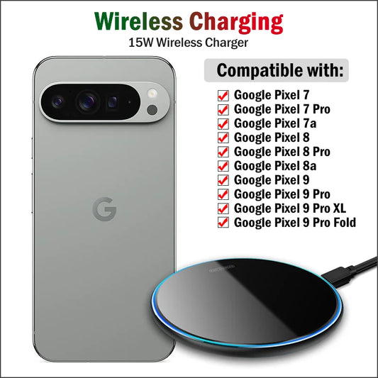 15W Fast Wireless Charger for Google Pixel