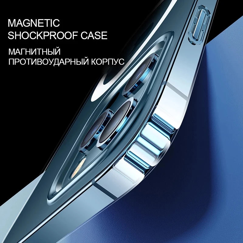 Transparent Magsafe Magnetic iPhone Case