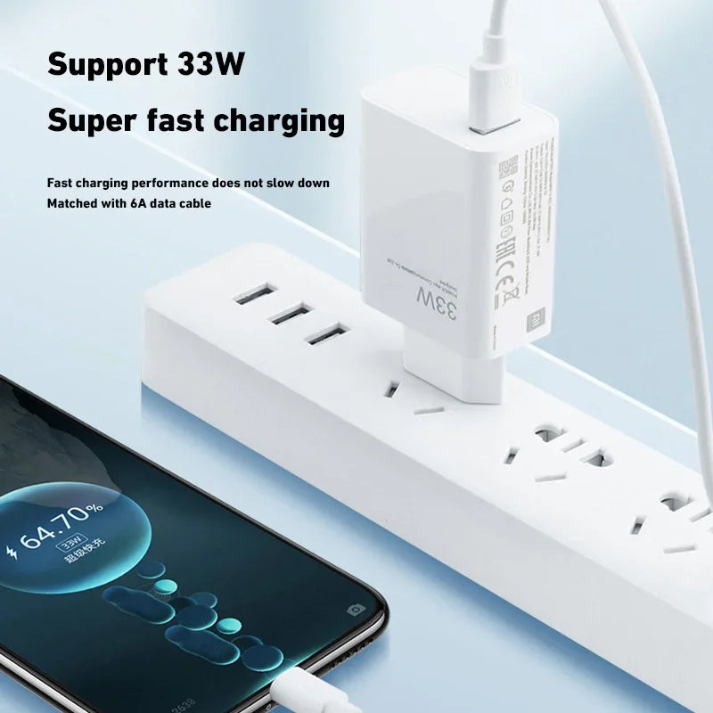 Xiaomi 120W Fast Charger + Type C Cable