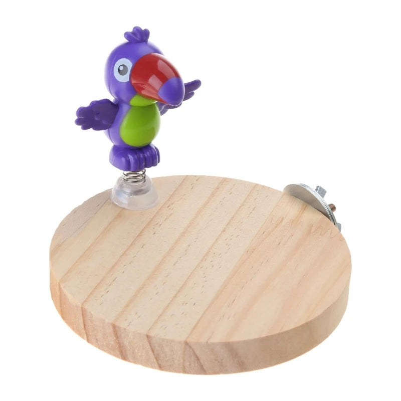 Natural Bird Perch Platform Parrot Training Toy