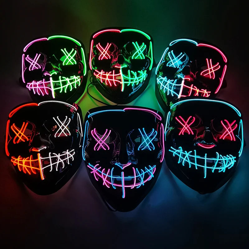 Glowing Halloween LED Mask