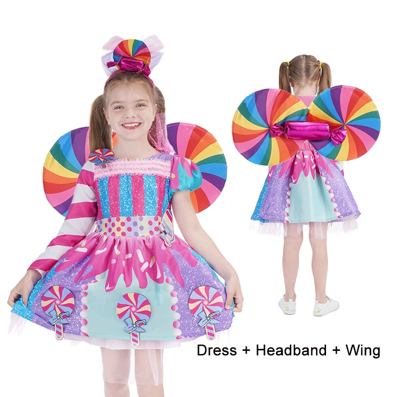 Kids Candy Dress Costume