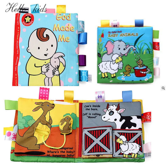 Soft Baby Cloth Book 3D Montessori Toys