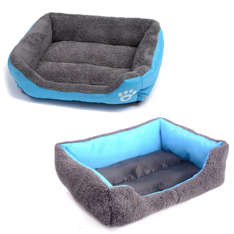 Large Pet Dog Bed Plush Kennel Waterproof Mat