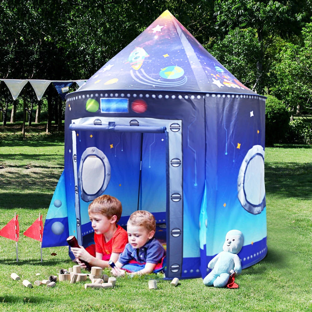 Kids Space Play Tent - Rocketship Design