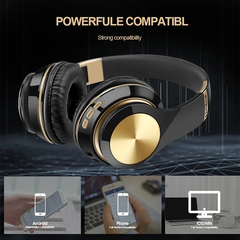 T5 Bluetooth Over Ear Gamer Music Headphones -