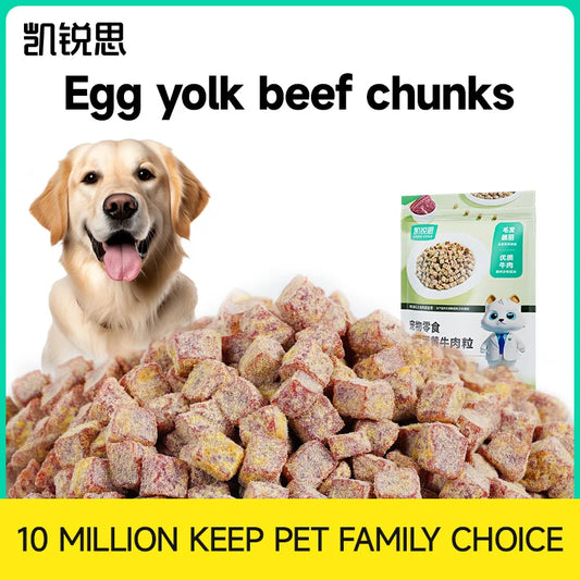 High Protein Beef Egg Yolk Dog Treats