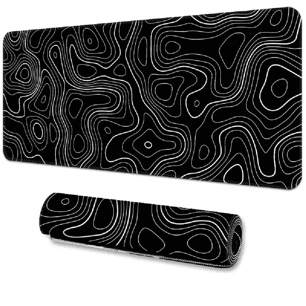 Large Abstract Line Mouse Pad