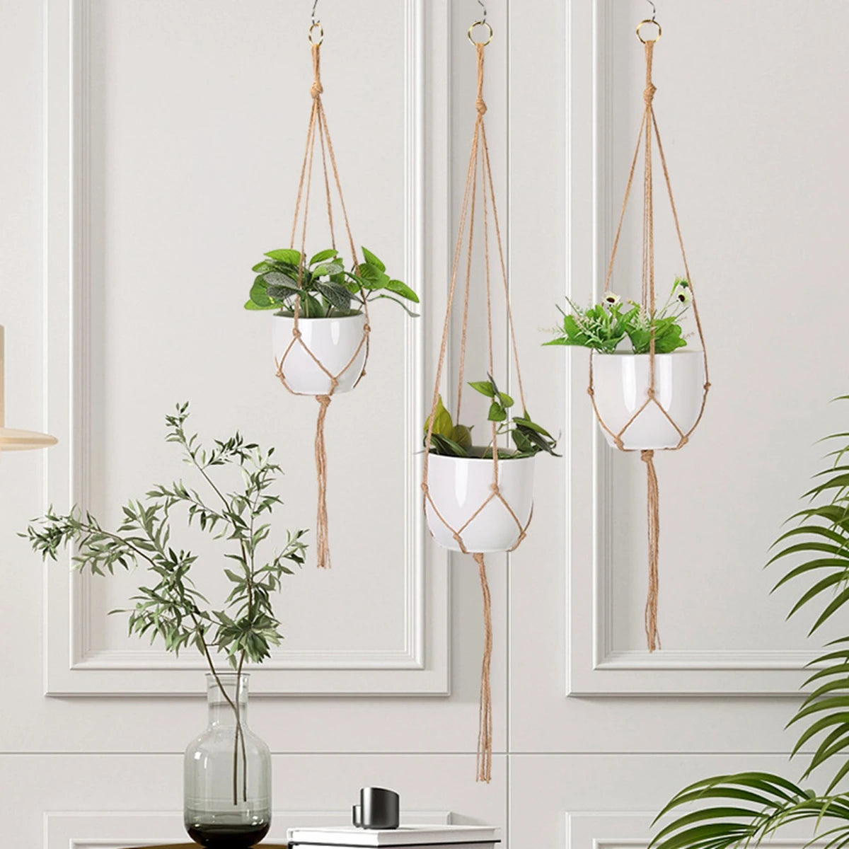 Handmade Macrame Plant Hanger - Stylish Wall Decor