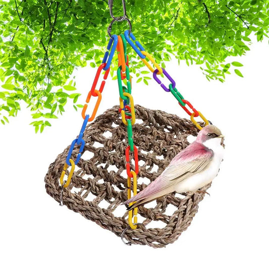 Premium Parrot Swing Toys - Bird Cage Accessories