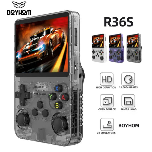 R36S Retro Handheld Game Console 64GB IPS Screen