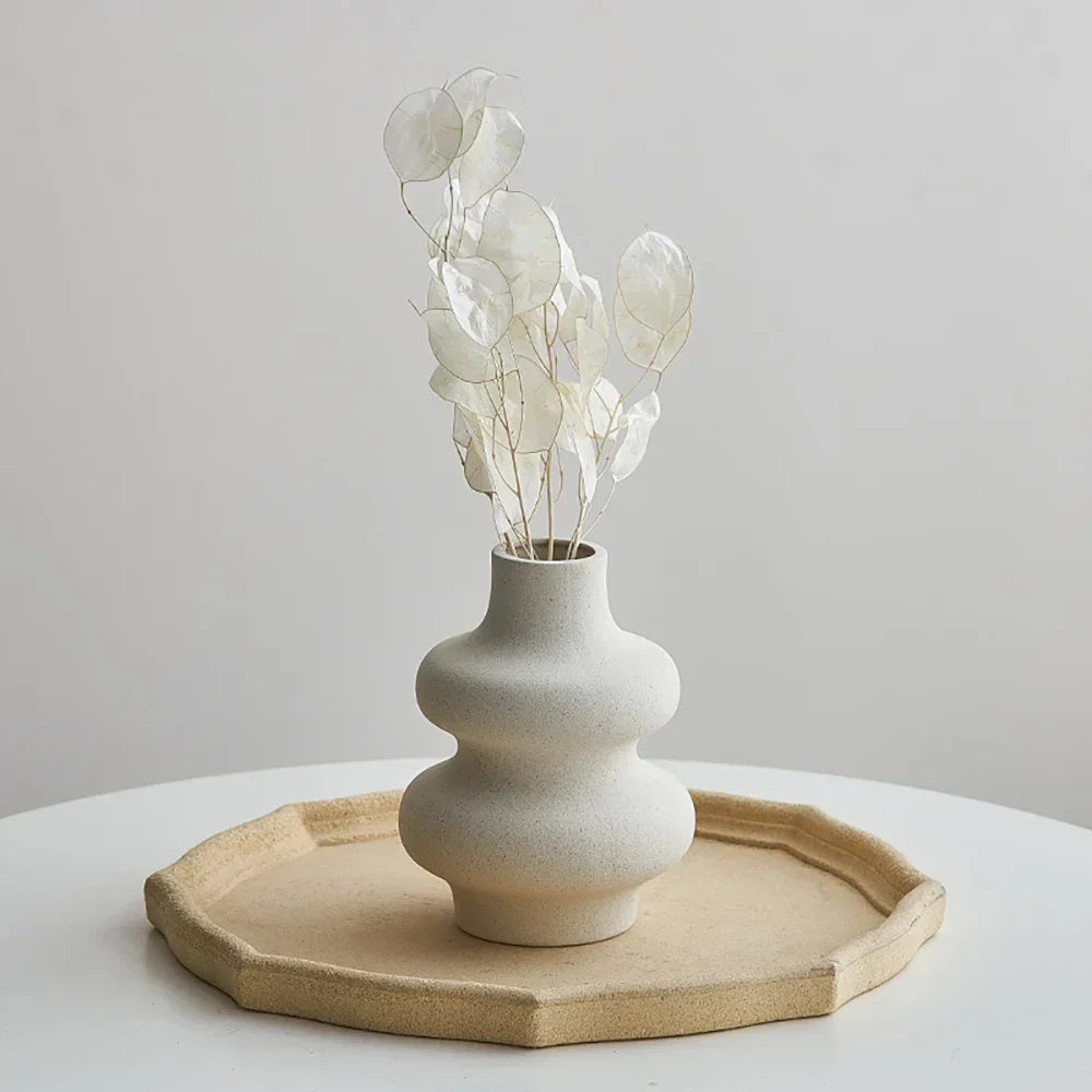 Modern Ceramic Frosted Flower Vase