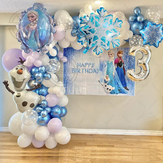 Frozen Theme Balloon Garland Kit