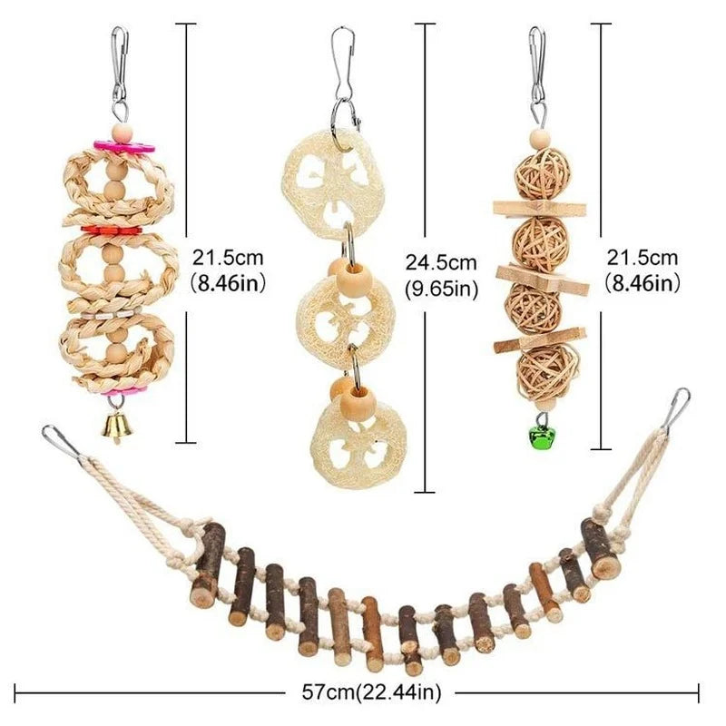 Premium Parrot Bird Toy Set