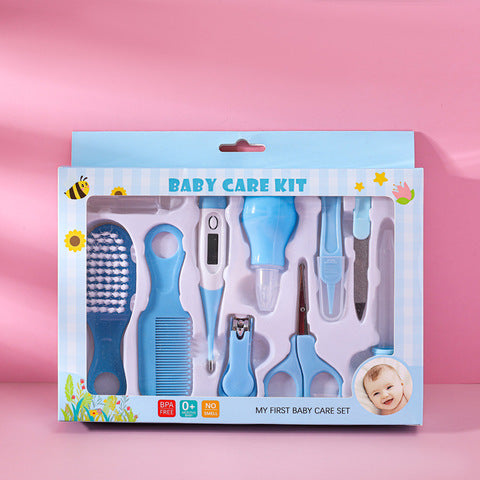 10Pcs Baby Care Kit in Blue