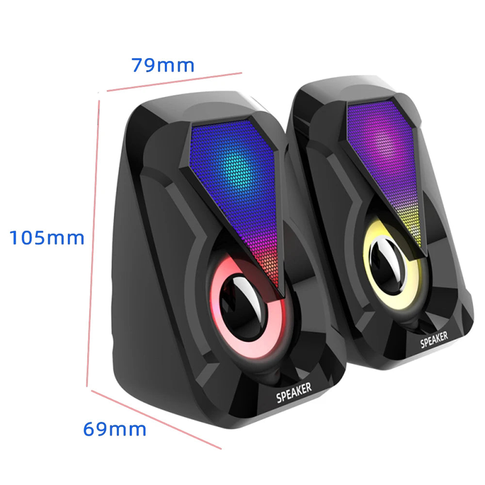 RGB Gaming Computer Speaker with Powerful Bass