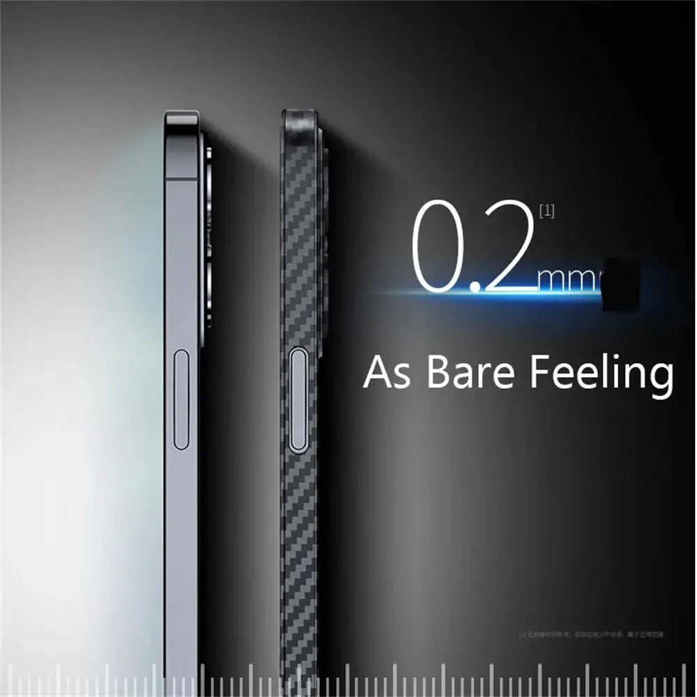 Luxury Carbon Fiber Matte iPhone Case