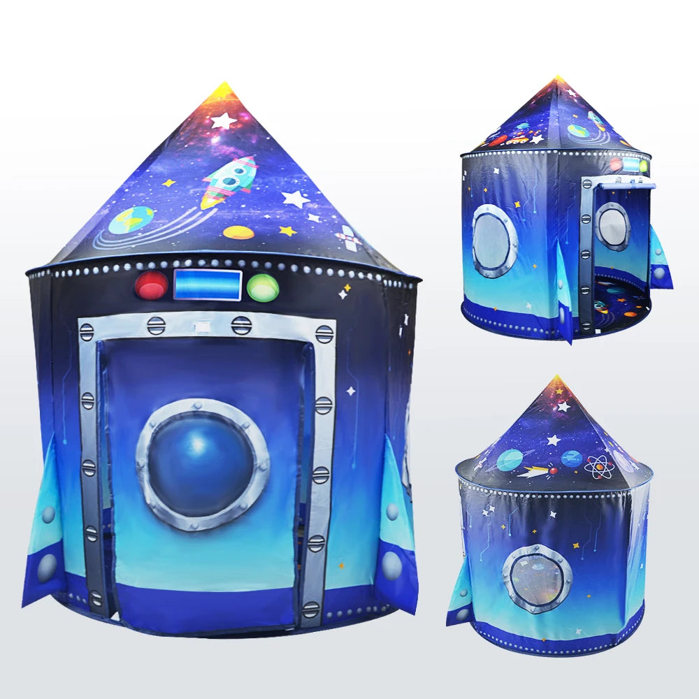 Kids Space Play Tent - Rocketship Design