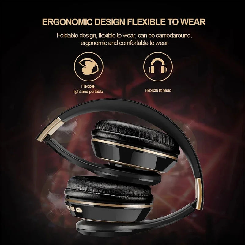 T5 Bluetooth Over Ear Gamer Music Headphones -