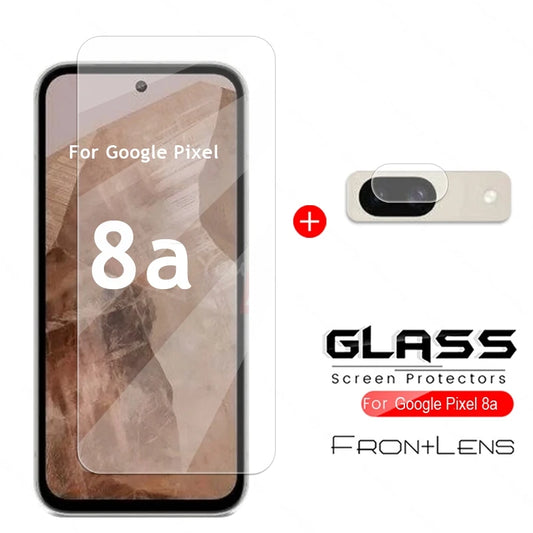 Google Pixel 8a Glass Screen Protector Combo