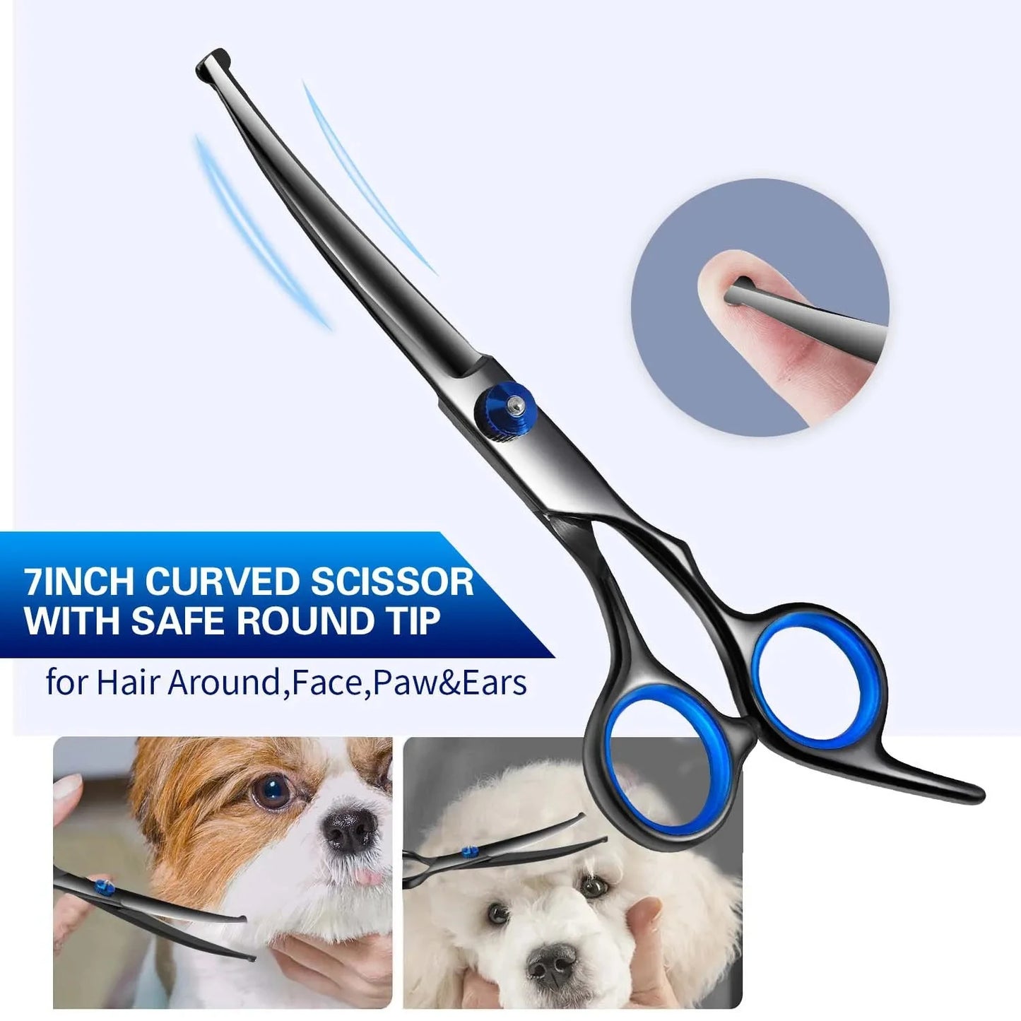 Premium Titanium Coated Dog Grooming Scissors