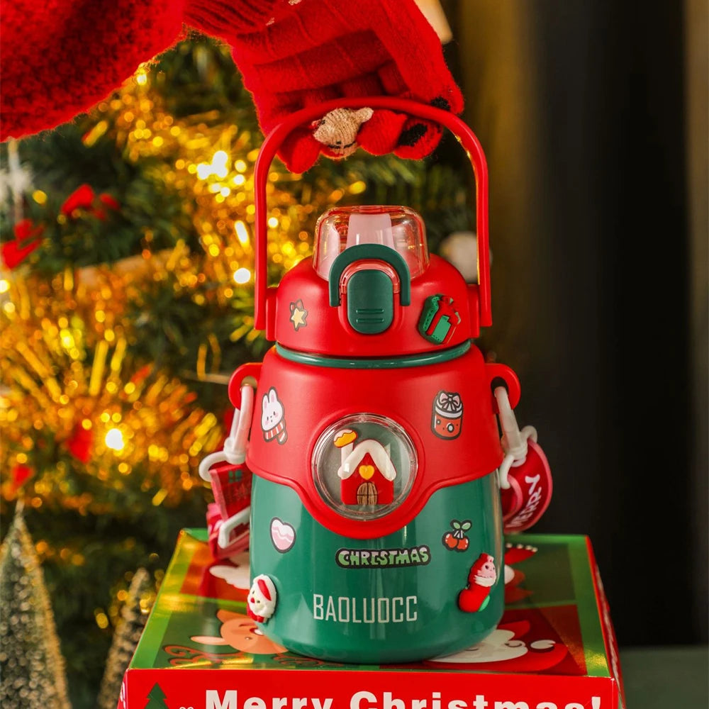 Christmas Children's Stainless Steel Thermos Cup