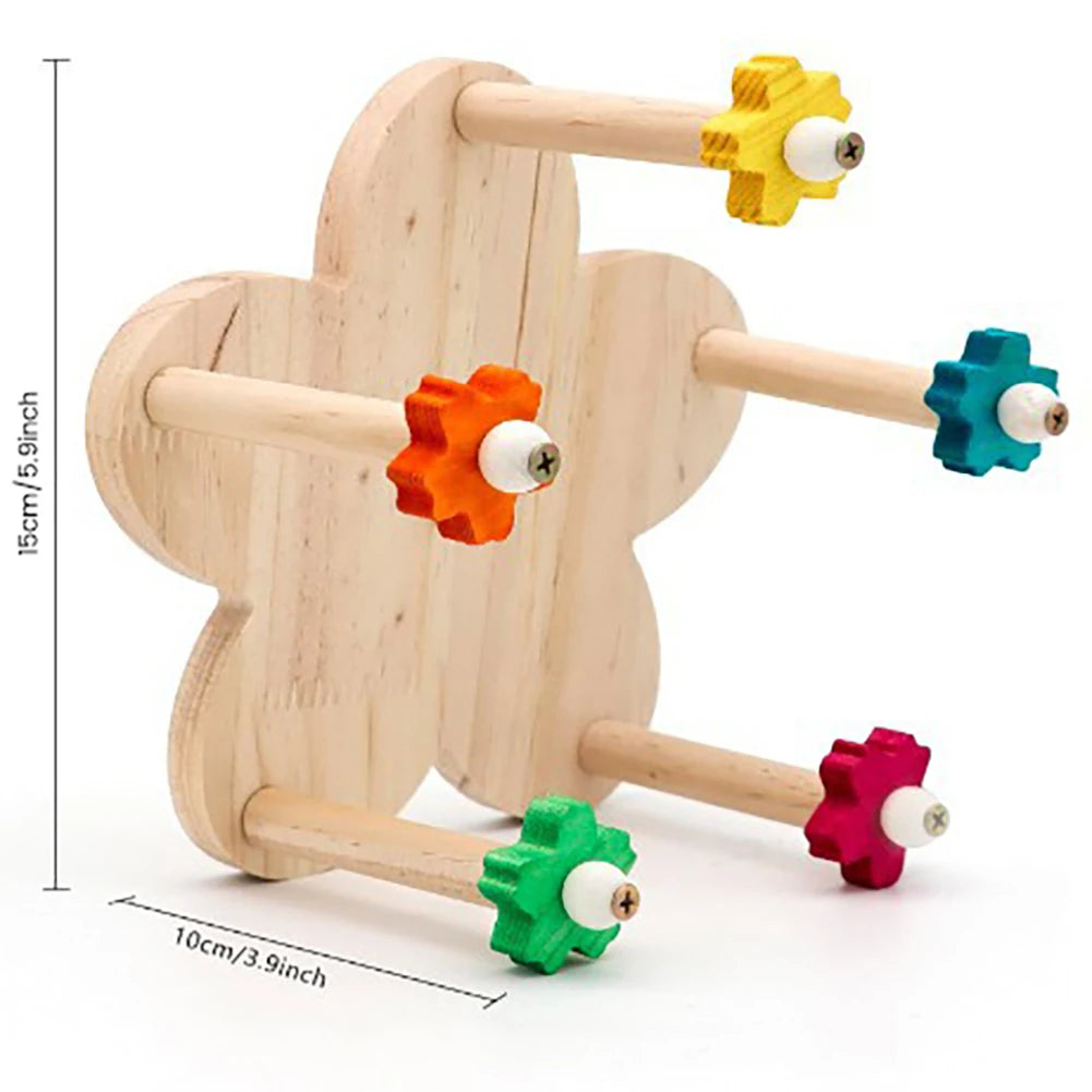 Wooden Parrots Ferris Wheel Toy