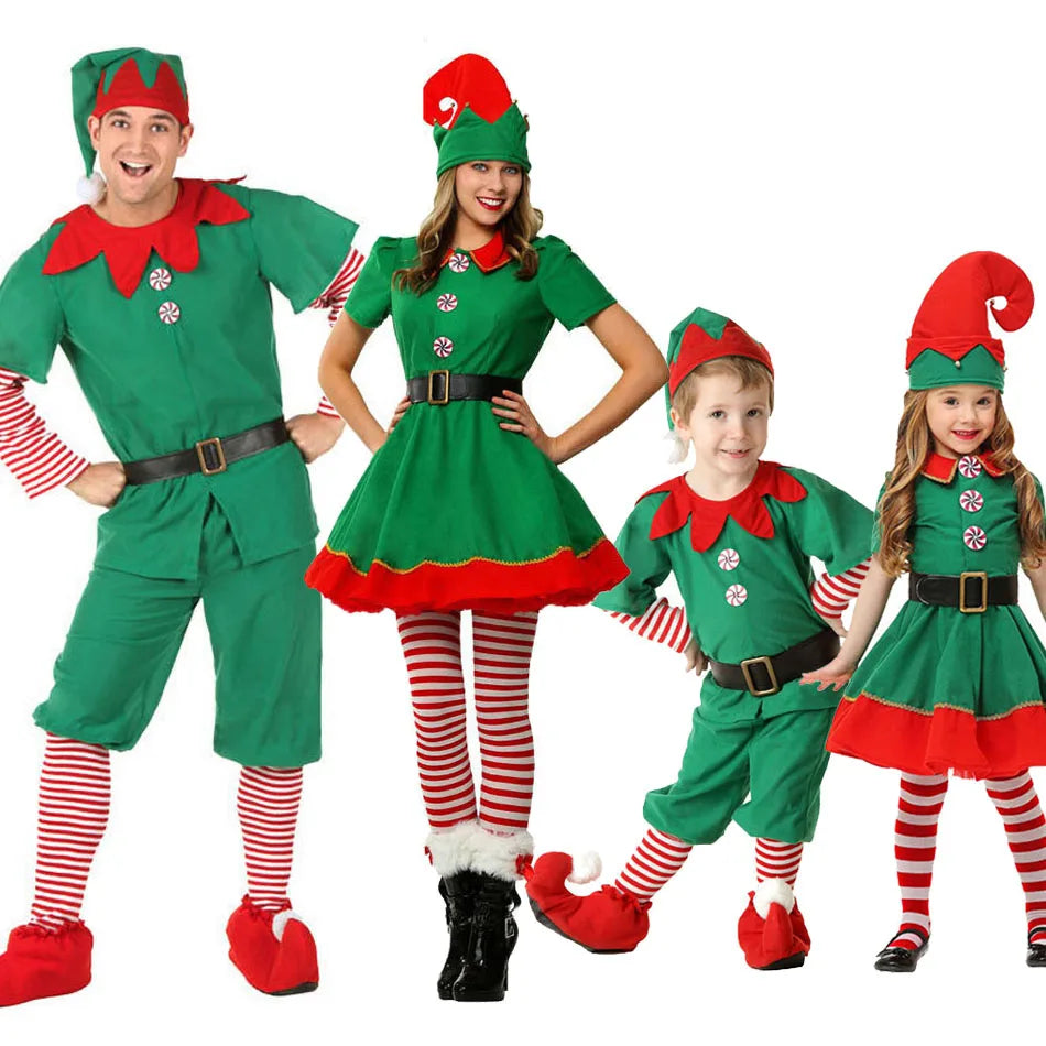 Christmas Family Matching Elf Cosplay Costume