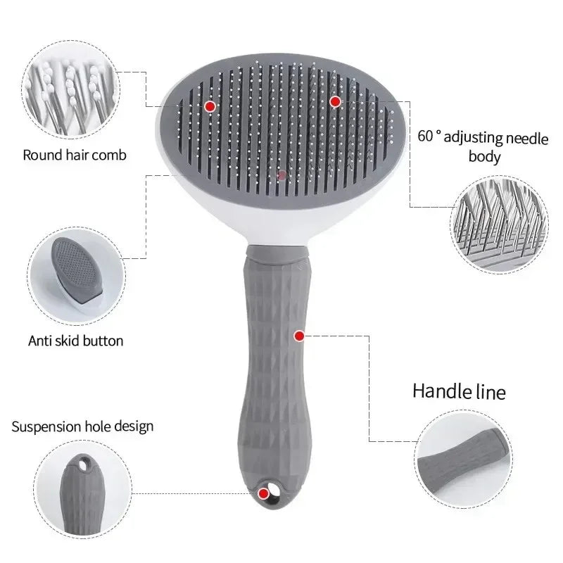 Self Cleaning Pet Hair Remover Brush