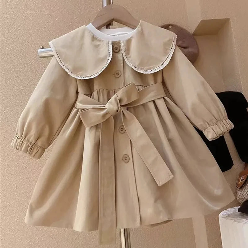 Girls British Style Doll Collar Jacket