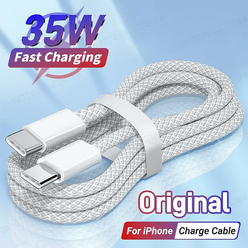 PD 35W Fast Charging Type C Cables for iPhone 15