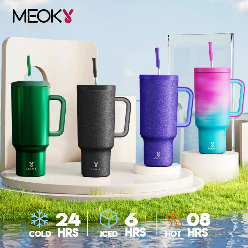 Meoky 40oz Stainless Steel Insulated Tumbler