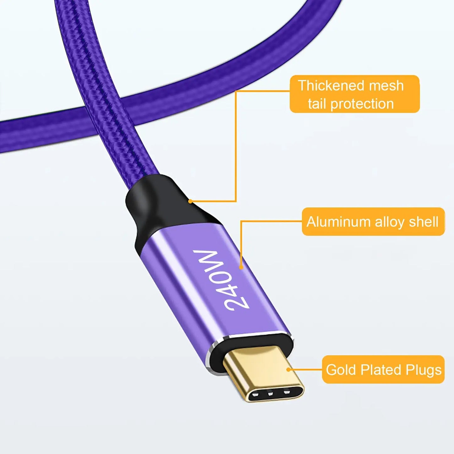 240W USB C Fast Charger Cable