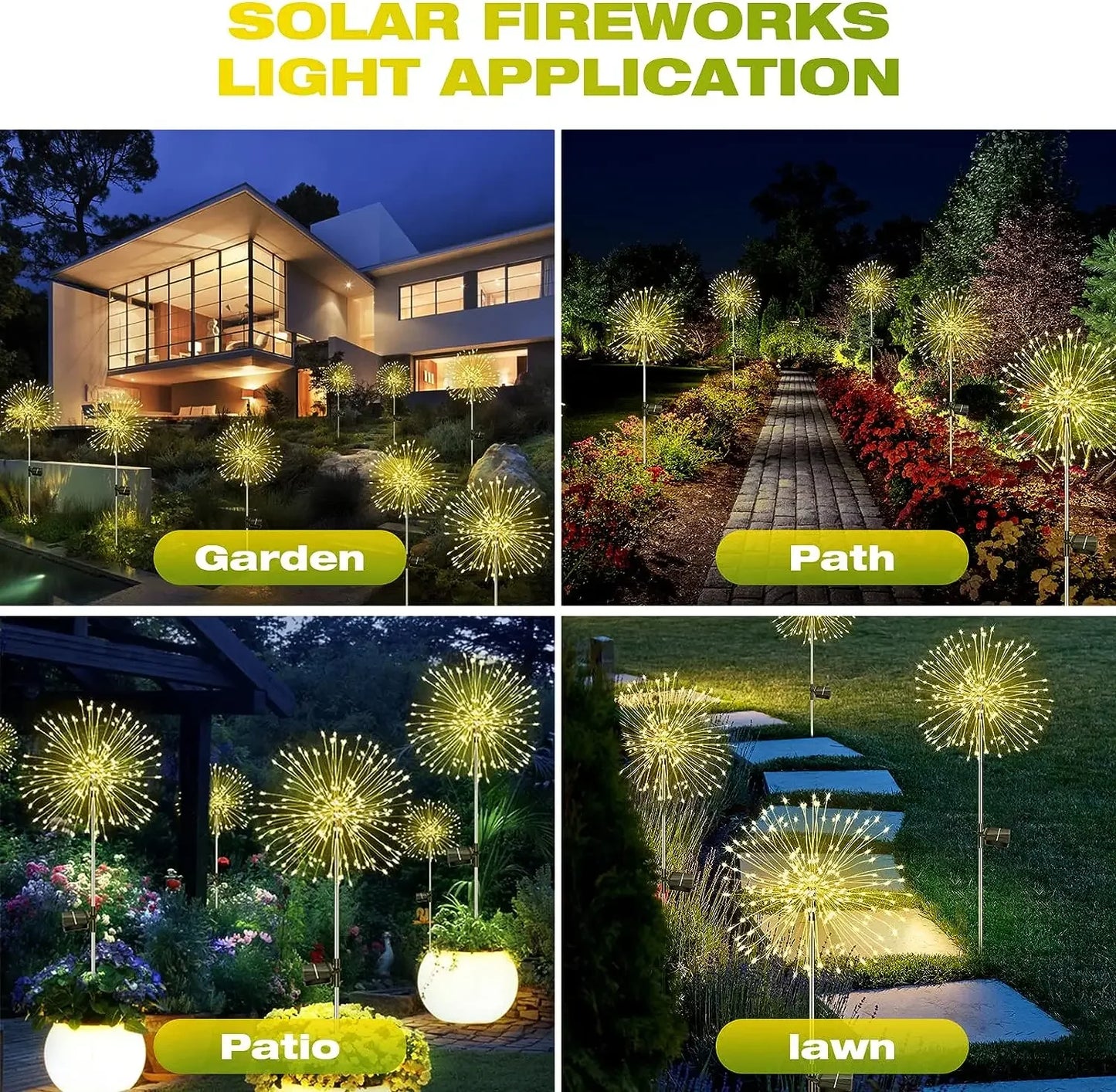 Solar Firework Lights - Garden Fairy Decoration