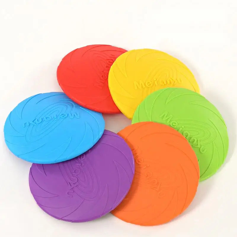 OUZEY Bite Resistant Dog Frisbee Toy